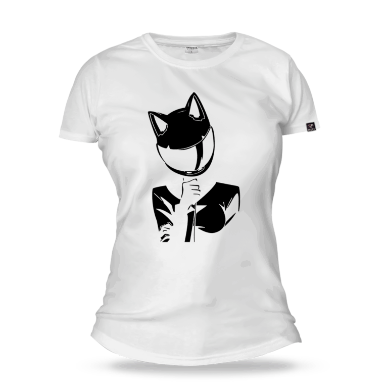 Zenska moto majica cat lady pegaz shop
