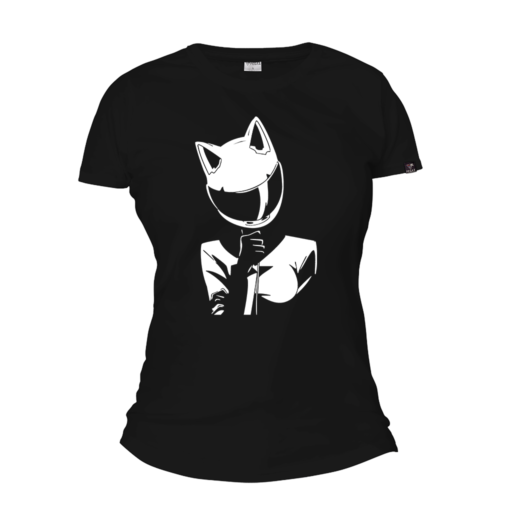 Zenska moto majica cat lady pegaz shop