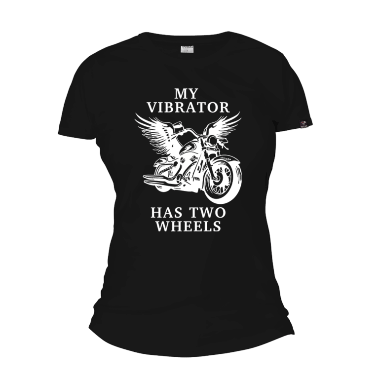 Zenska moto majica my vibrator has two wheels pegaz shop