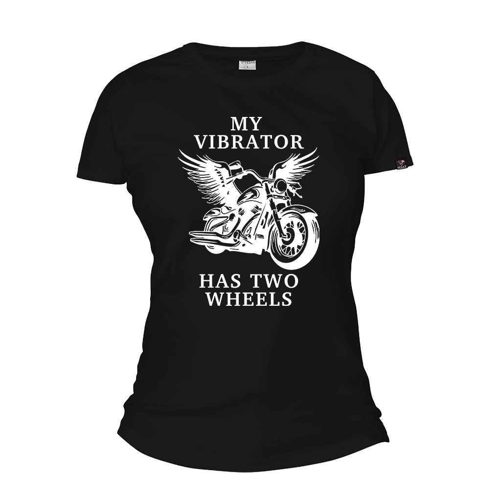Zenska moto majica my vibrator has two wheels pegaz shop