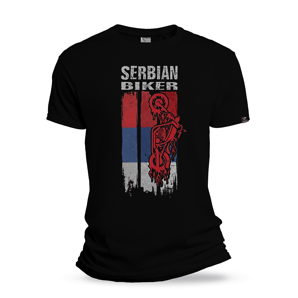 Muska moto majica Serbian biker pegaz shop