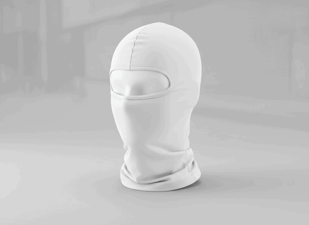 Moto potkapa bela bandana balaklava