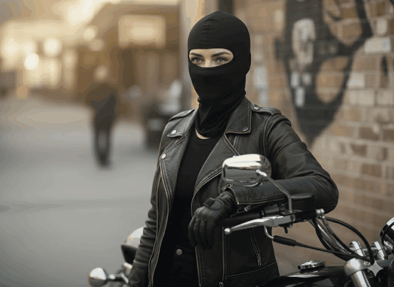 Moto potkapa bela bandana balaklava