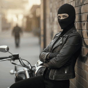 Moto potkapa bela bandana balaklava